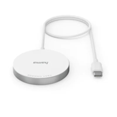 Hama Wireless Charger MagCharge FC15 15 W kabellos für Apple iPhone Weiß Hama Wireless Charger MagCharge FC15 15 W kabellos für Apple iPhone Weiß