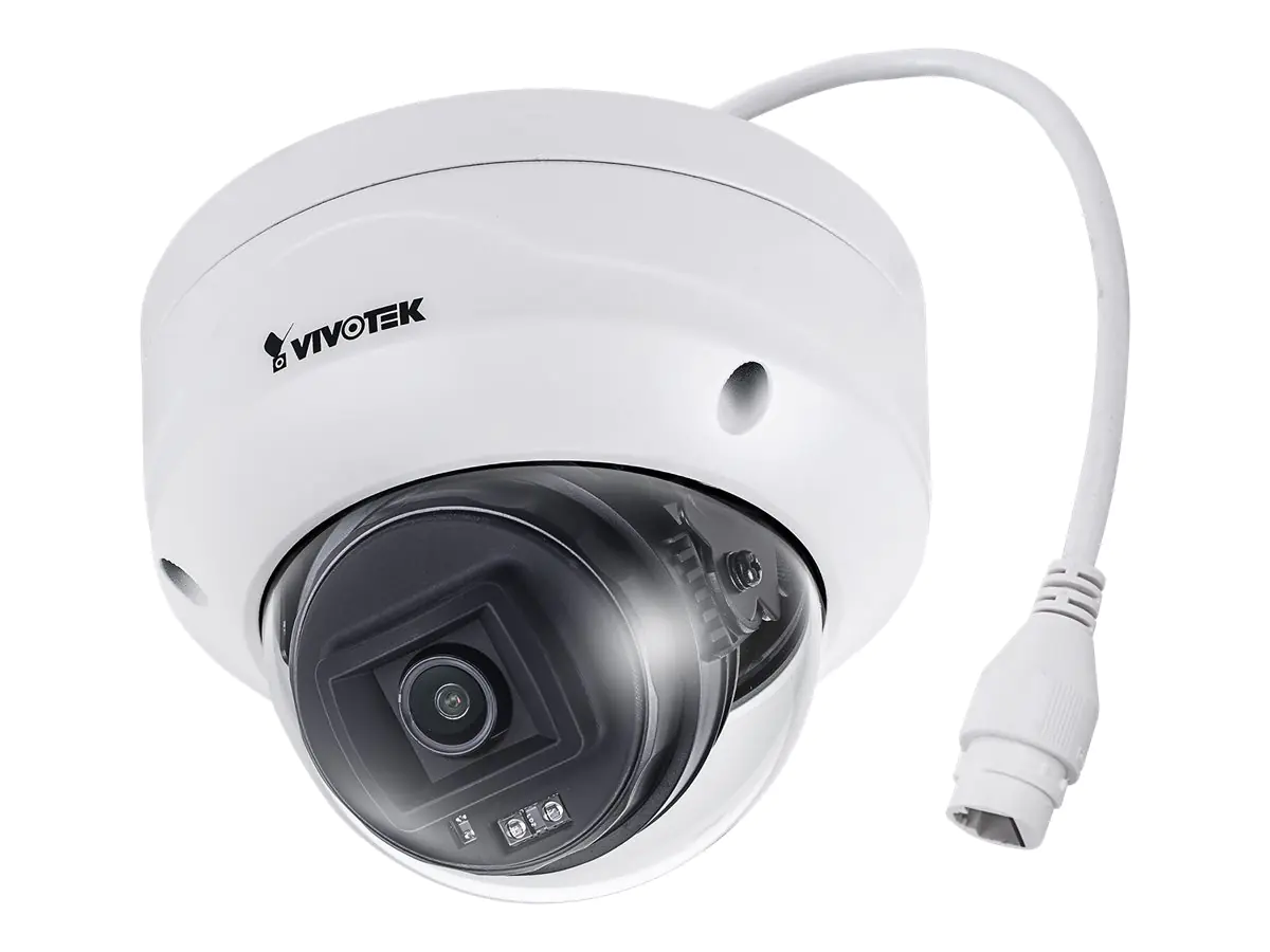 Vivotek C Series FD9380-H - Netzwerk-Überwachungskamera - Kuppel - Außenbereich - Vandalismussicher / Wetterbeständig - Farbe (Tag&Nacht) - 5 MP - 2560 x 1920 - feste Irisblende - feste Brennweite - LAN 10/100 - MJPEG, H.264, H.265 - PoE Class 2