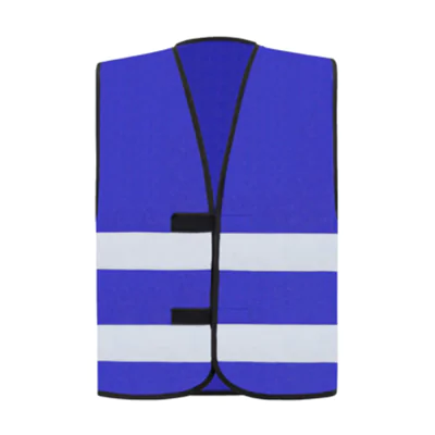 korntex Warnweste Dortmund L reflektierend Klettverschlüsse 100 % Polyester blau