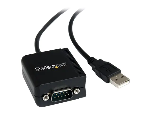 StarTech FTDI USB 2.0 auf Seriell Adapter - USB zu RS232 / DB9 Schnittstellen Konverter (COM) - Stecker / Stecker 1,8m - Serieller Adapter - USB - RS-232 - Schwarz StarTech FTDI USB 2.0 auf Seriell Adapter - USB zu RS232 / DB9 Schnittstellen Konverter (COM) - Stecker / Stecker 1,8m - Serieller Adapter - USB - RS-232 - Schwarz