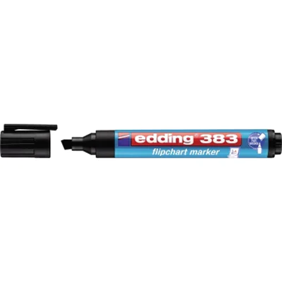 EDDING 4-383001 Flipchartmarker 383 Keilspitze 1 - 5 mm Schwarz 1 St.