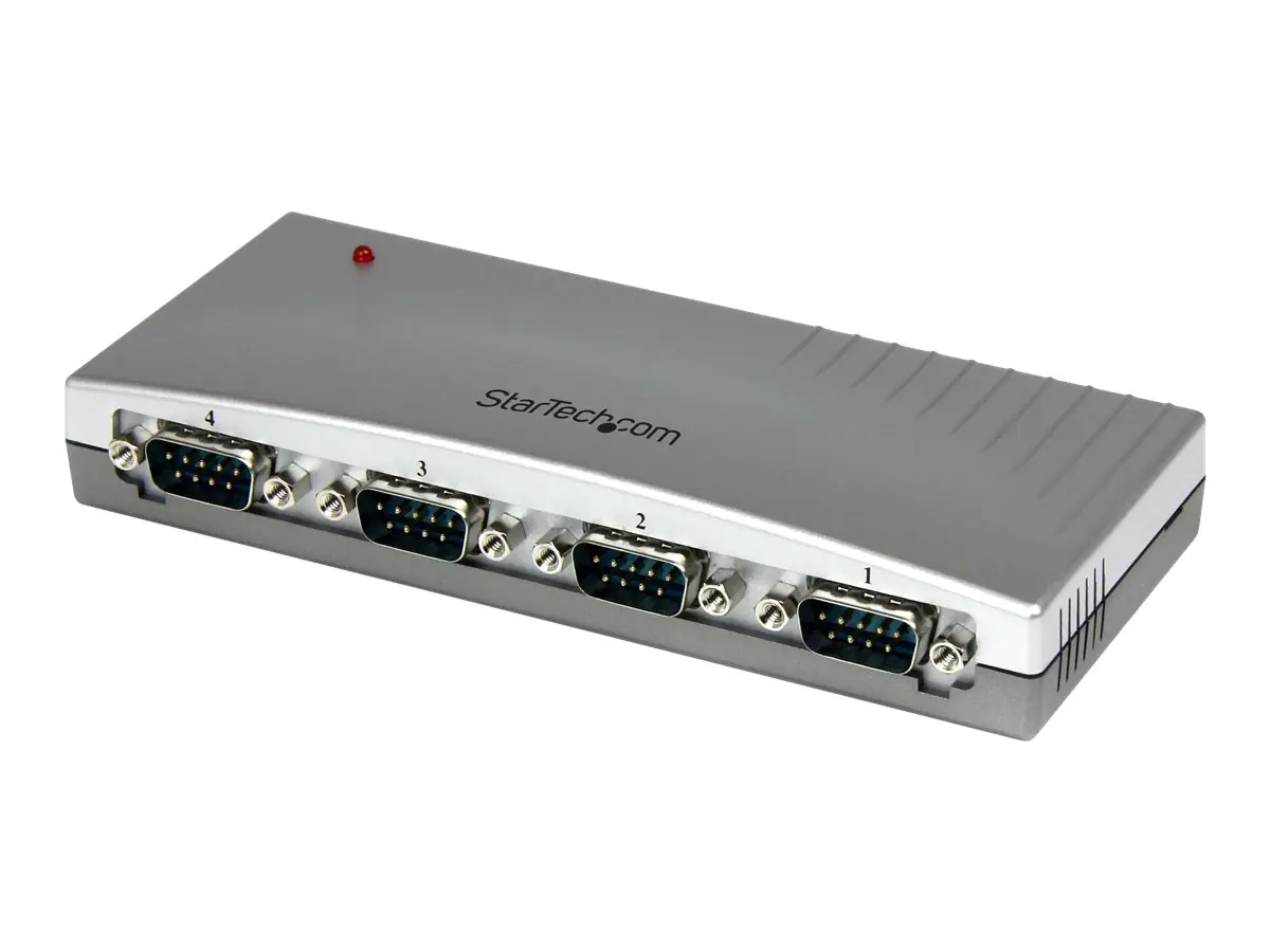 StarTech 4-Port USB auf RS232 Seriell Adapter Hub - Serieller Adapter - USB - RS-232 x 4