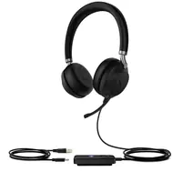 Yealink UH38 Dual - Headset - On-Ear - Bluetooth - kabellos, kabelgebunden - USB-A - Schwarz - Zertifiziert für Microsoft Teams