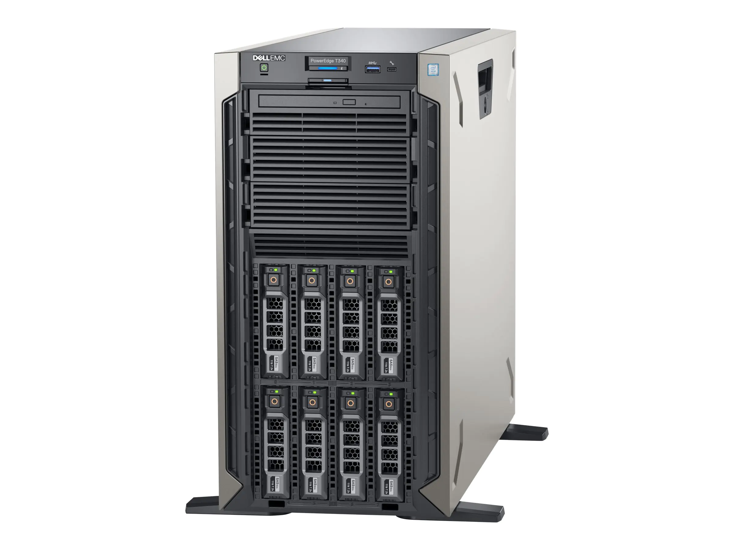 Dell EMC PowerEdge T340 - Server - Tower - 1-Weg 1 x Xeon E-2224/3.4 GHz - RAM 16 GB - VH1JV