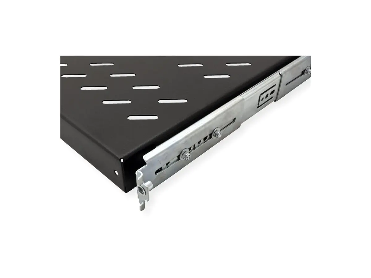 ROLINE 19 Zoll Fachboden 1 HE ausziehbar 350 T 25 kg schwarz
