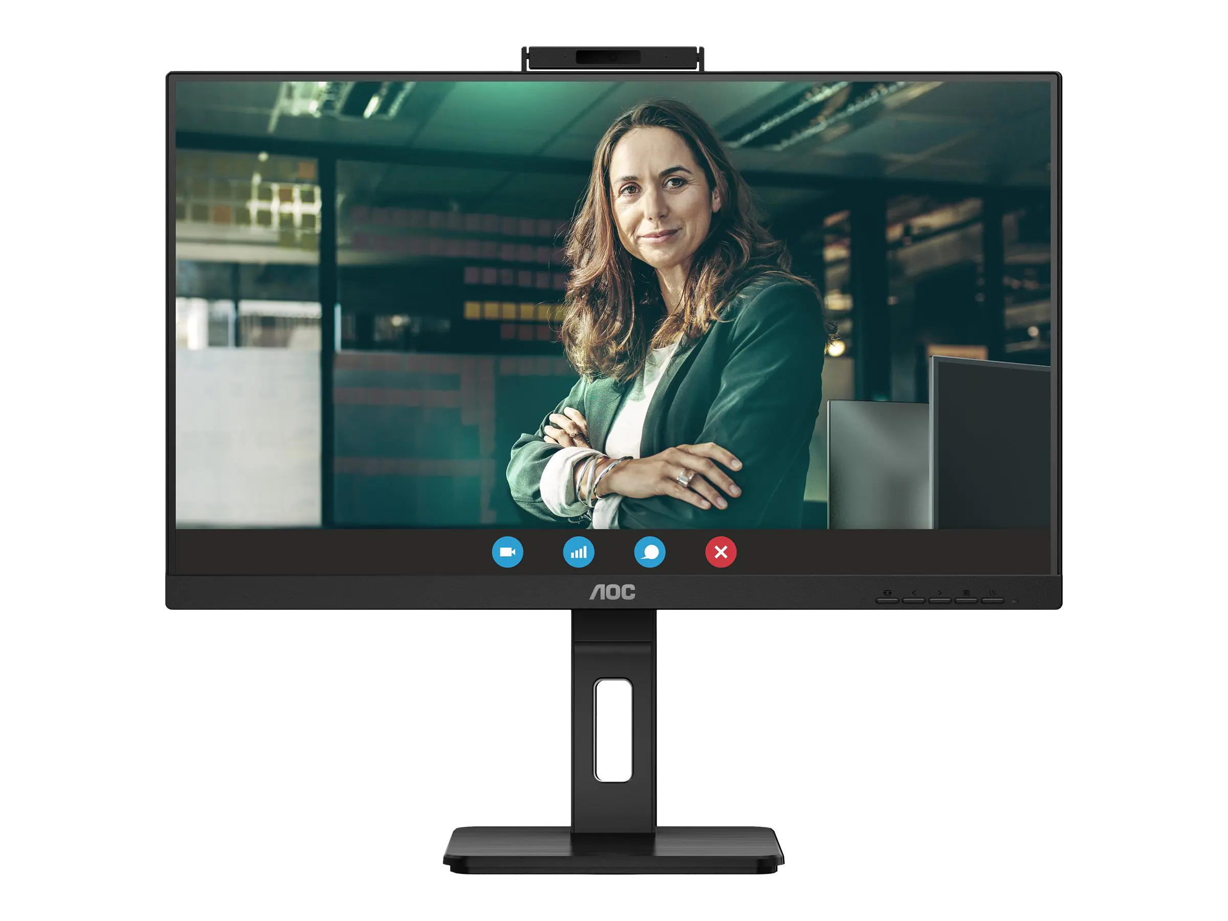 AOC Pro-line 24P3QW - P3 Series - LED-Monitor - 61 cm (24") (23.8" sichtbar) - 1920 x 1080 Full HD (1080p) @ 75 Hz - IPS - 300 cd/m² - 1000:1 - 4 ms - 2xHDMI, DisplayPort - Lautsprecher - Schwarz