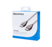 Dacomex USB 2.0 Verlängerungskabel St. A Bu. A 2.0 m in - Kabel - Digital/Daten