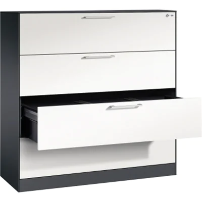 C+P Hängeregistraturschrank Asisto 146021413S10091 A4 3bahnig sgr/rws C+P Hängeregistraturschrank Asisto 146021413S10091 A4 3bahnig sgr/rws