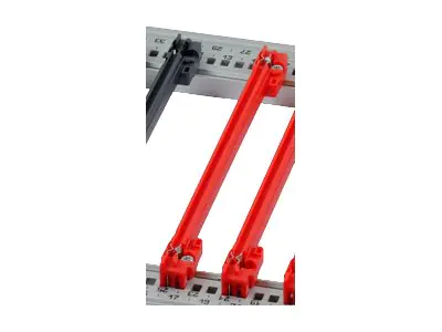 Schroff - Führungsschiene - Rot - 16 cm (Packung mit 10)