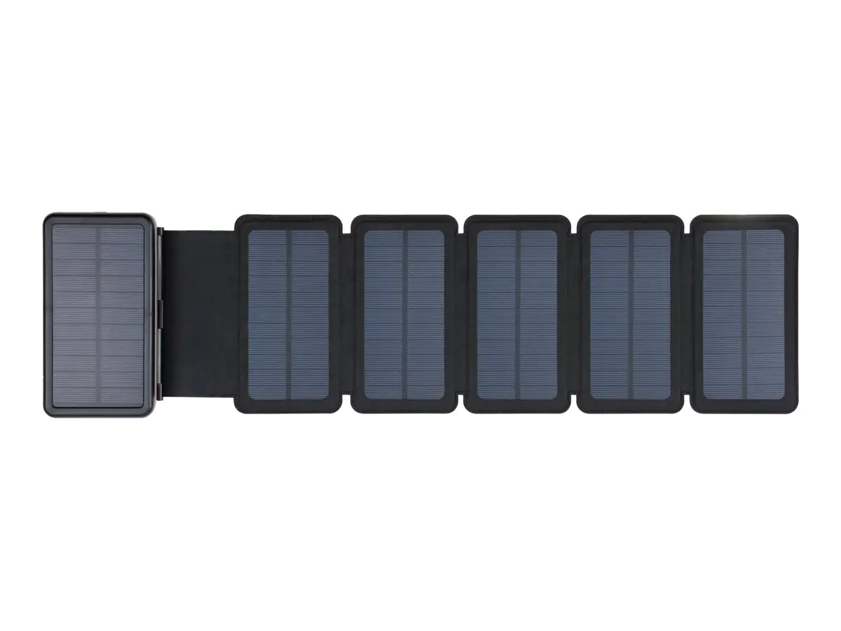 Sandberg Active 6-Panel - Solar-Powerbank - Li-Pol - 20000 mAh - 74 Wh - 3 A - PD - 3 Ausgabeanschlussstellen (2 x USB, 24 pin USB-C) - auf Kabel: USB-C