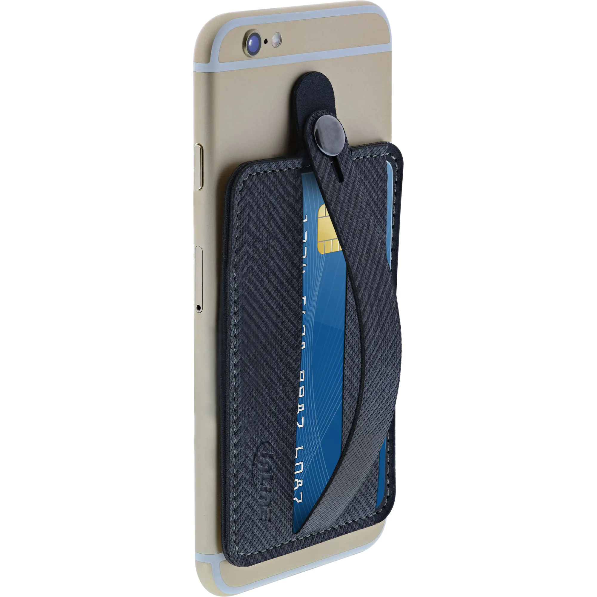 InLine - Fingerschlaufe/Ständer/Kartenhalter für Handy - Schwarz