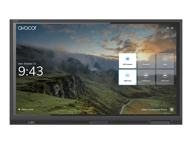 Avocor AVE-5540 - 140 cm (55") Diagonalklasse E Series LCD-Display mit LED-Hintergrundbeleuchtung - interaktiv - mit Touchscreen (Multi-Touch) - 4K UHD (2160p) 3840 x 2160 - direkt beleuchtete LED