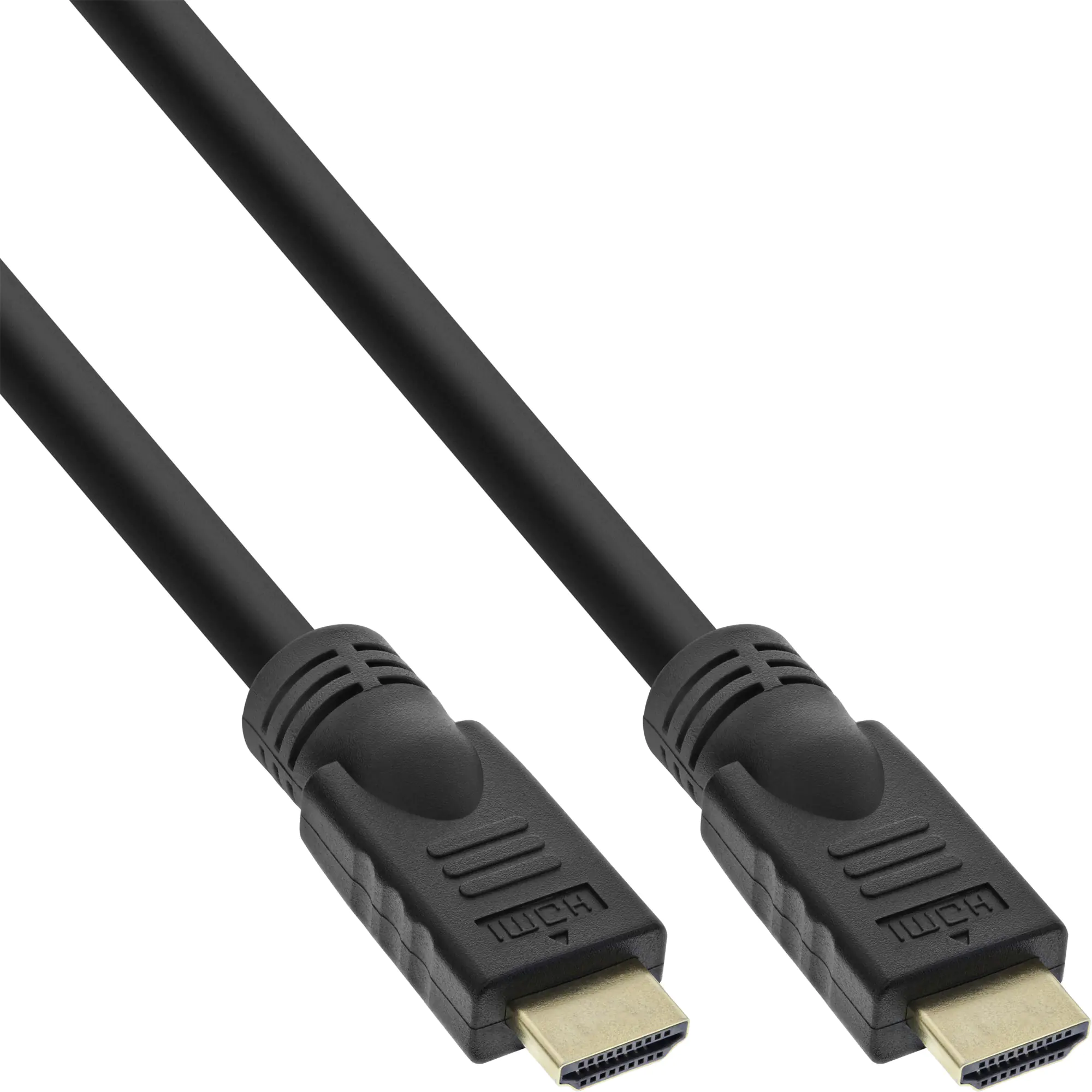 InLine High Speed Premium - HDMI-Kabel mit Ethernet - HDMI männlich zu HDMI männlich - 7.5 m - Dreifachisolierung - Schwarz - geformt, 4K Unterstützung, 2160p-Unterstützung InLine High Speed Premium - HDMI-Kabel mit Ethernet - HDMI männlich zu HDMI männlich - 7.5 m - Dreifachisolierung - Schwarz - geformt, 4K Unterstützung, 2160p-Unterstützung