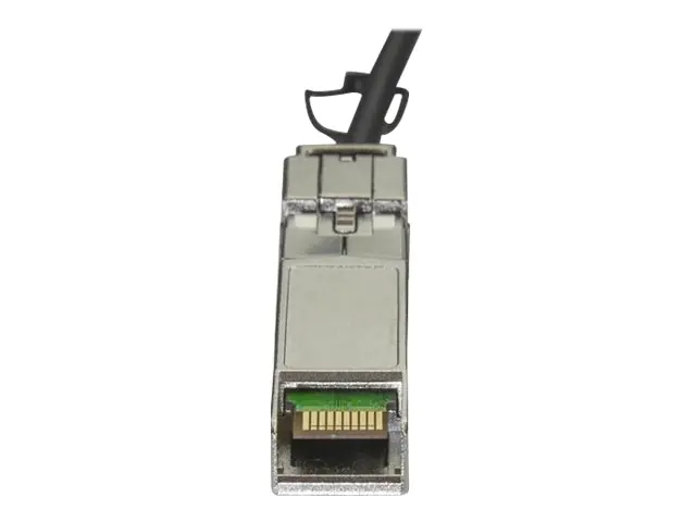 StarTech SFPH10GBC05M 0,5m Cisco SFP-H10GB-CU50CM konform - SFP+ Direktverbindungskabel - 10Gb Twinax Kabel - Passives SFP+ Kabel - 10GBase Direktanschlusskabel - SFP+ eingerastet zu SFP+ eingerastet - 50 cm - twinaxial - SFF-8431/SFF-8432 - passiv - Schw