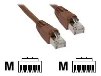 InLine - Patch-Kabel - RJ-45 (M) zu RJ-45 (M) - 7.5 m - SFTP - CAT 5e - geformt - braun