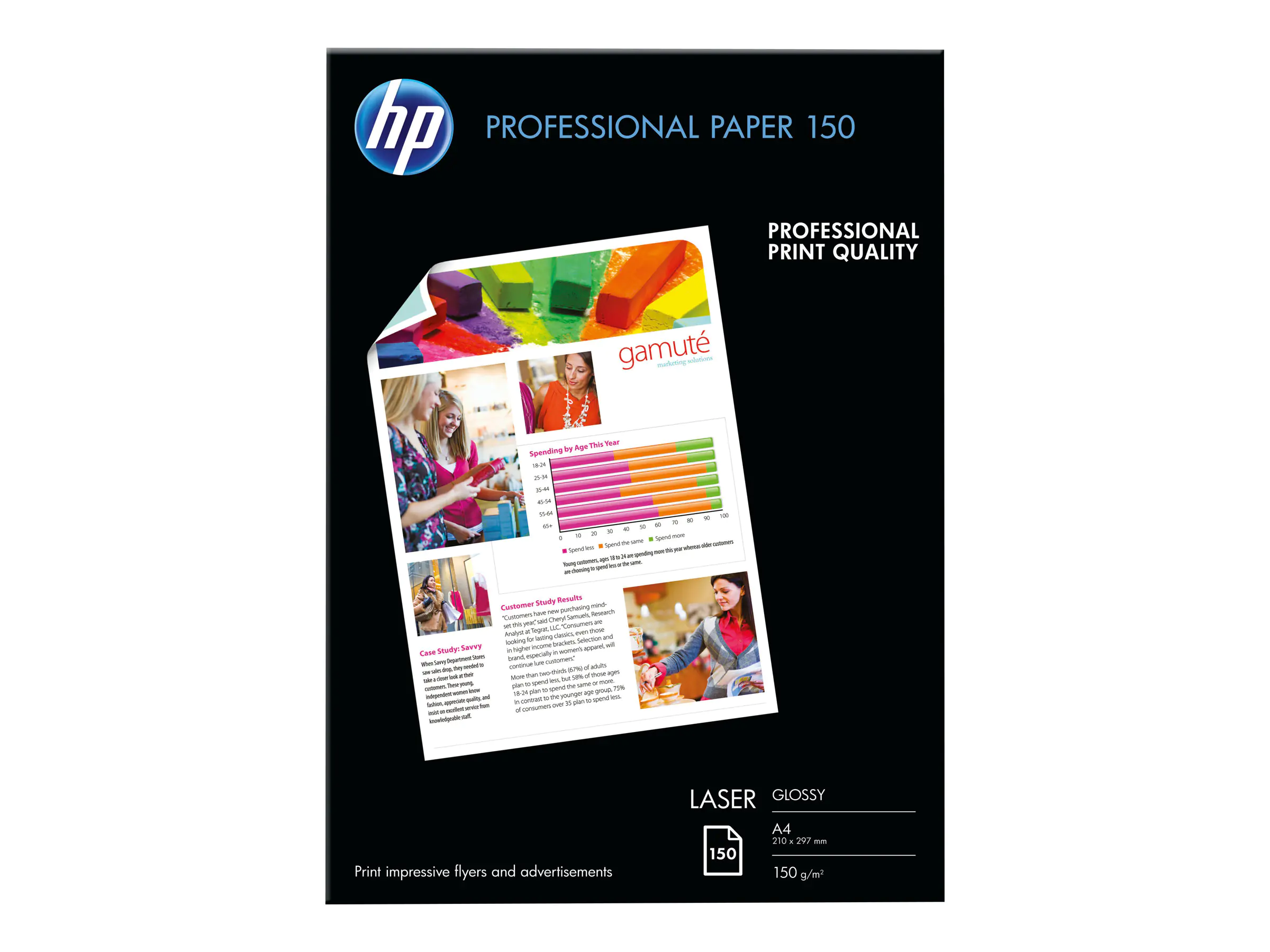 HP Fotopapier CG965A DIN A4 150 g/m² glänzend 150 Blatt HP Fotopapier CG965A DIN A4 150 g/m² glänzend 150 Blatt