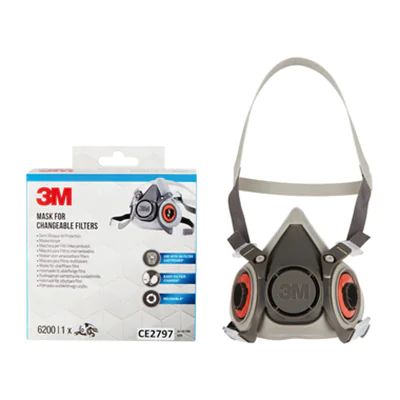 3M Halbmaske 6200PRO M TPE Kunststoff grau
