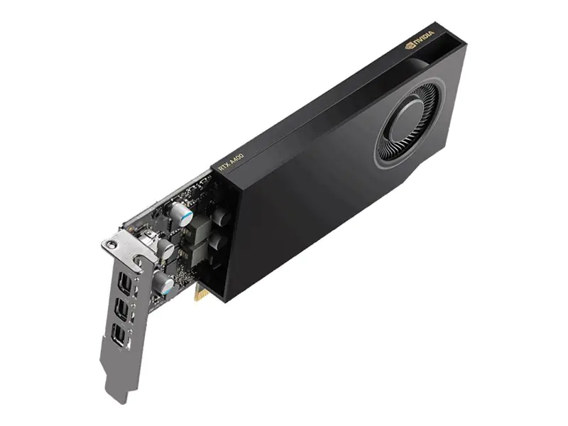 PNY Quadro A400 Power Limited 4GB GDDR6 4xmDP LP - PCI - 4.096 MB
