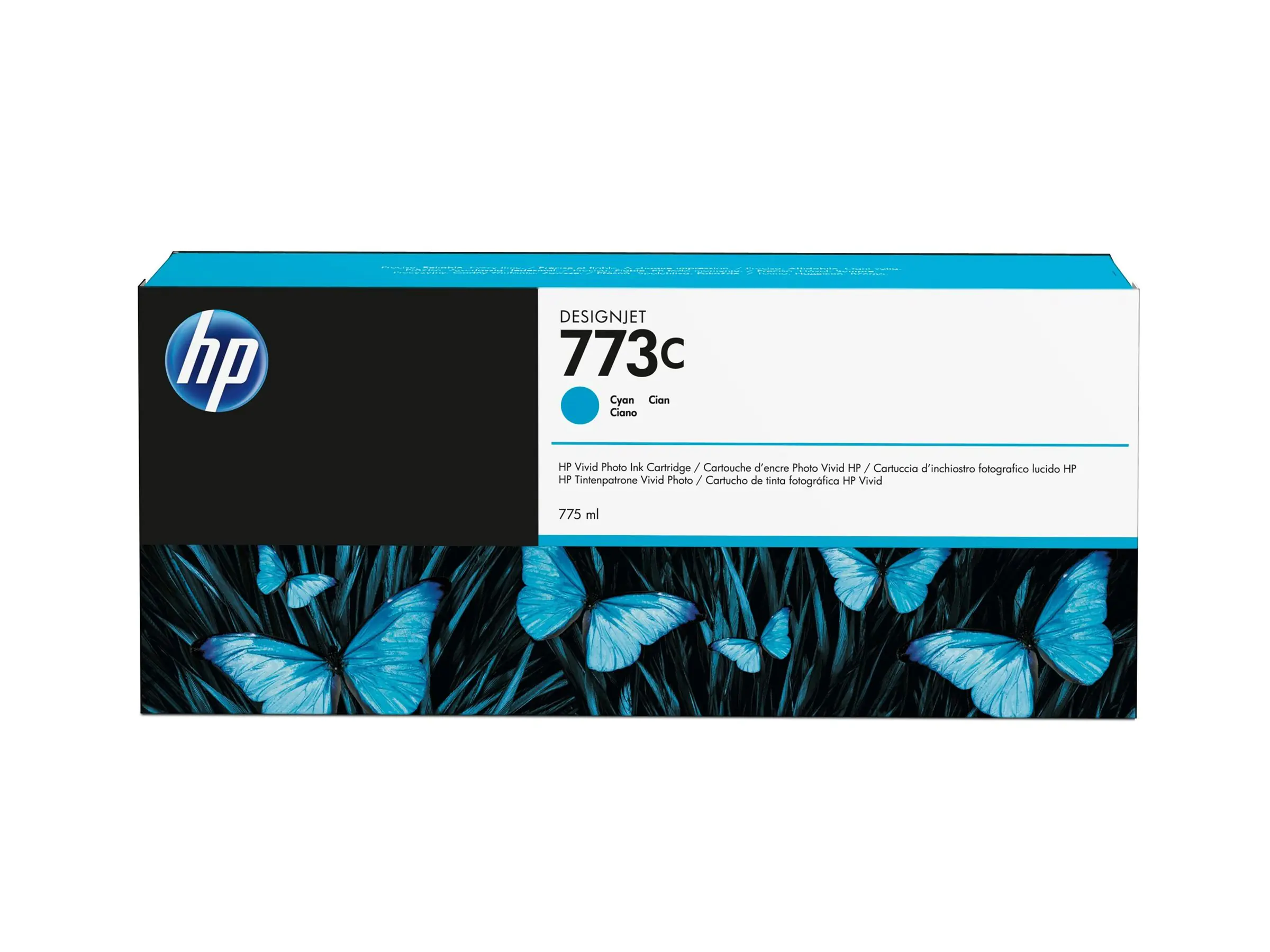 HP 773C - 775 ml - Cyan - Original - Tintenpatrone - für DesignJet Z6600, Z6610, Z6800, Z6810