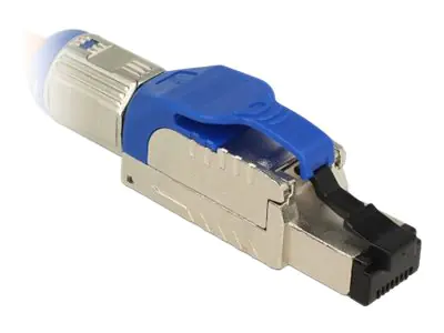 DeLOCK - Netzwerkanschluss - RJ-45 (M) - 6.6 cm - STP - CAT 8 - geschirmt - Metall