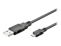 wentronic - USB-Kabel - USB (M) zu Micro-USB Typ B (M) - USB 2.0 - 1 m - Schwarz