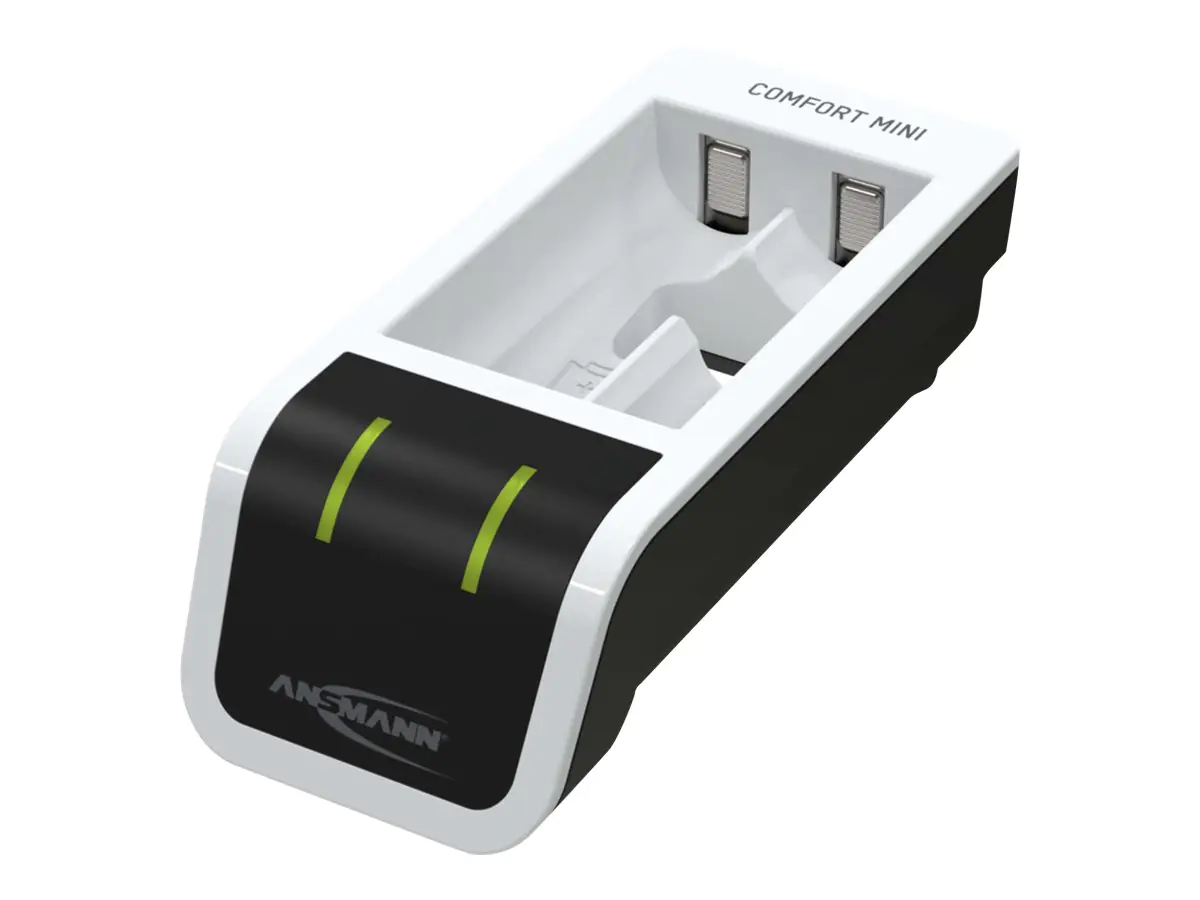 ANSMANN Comfort Mini - 1,5 Std. USB-Batterieladegerät - (für 2xAA, 2xAAA) - 800 mA - Schwarz, weiß
