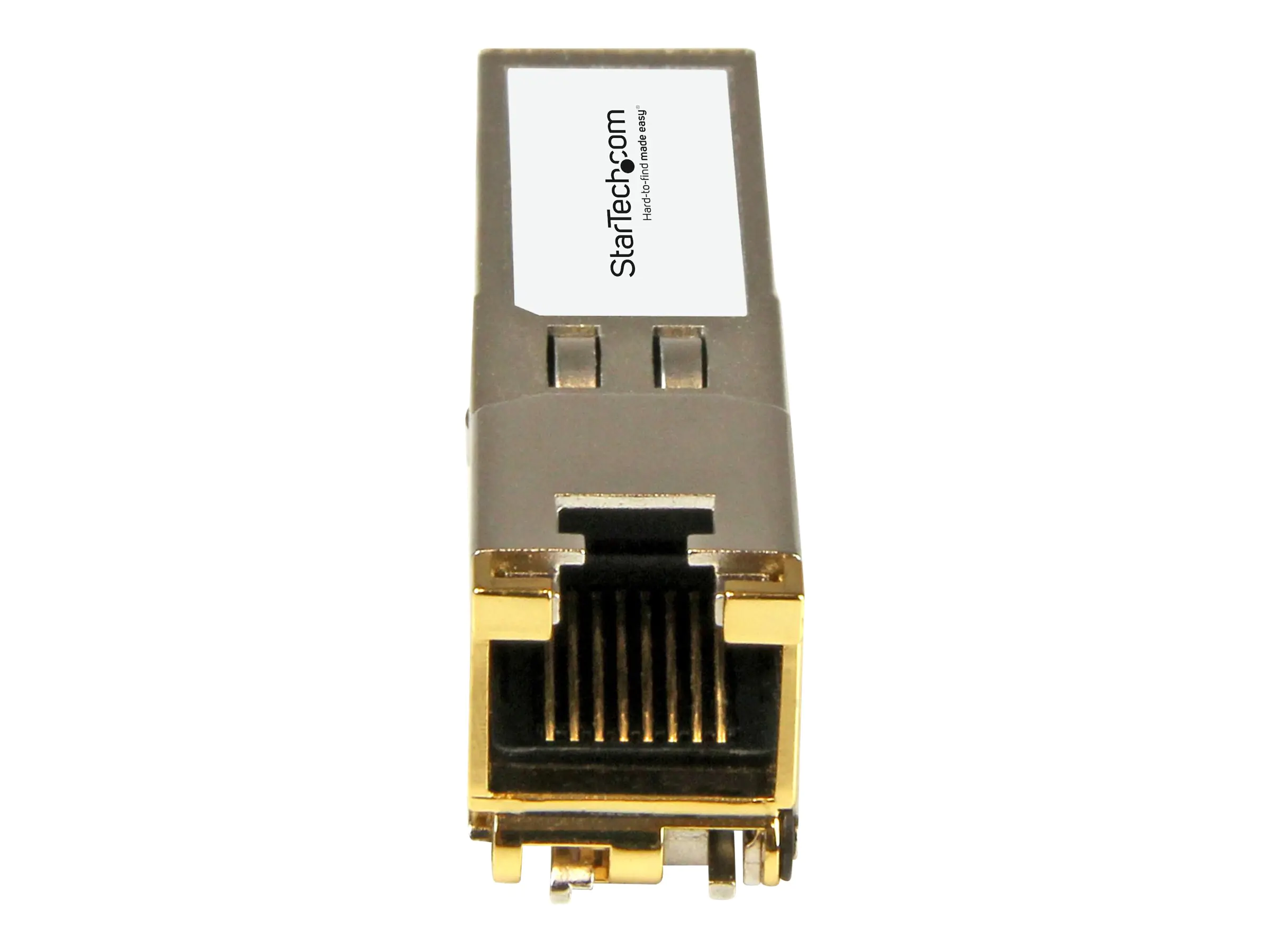 StarTech BRSFP-1GECOPR-ST Transceiver Modul (SFP Module, 10/100/1000Base-TX Brocade kompatibel, Kupfer, RJ-45 Kupfer mit DDM) - SFP (Mini-GBIC)-Transceiver-Modul (gleichwertig mit: Brocade BRSFP-1GECOPR) - GigE - 10Base-T, 100Base-TX, 1000Base-T - RJ-45 -