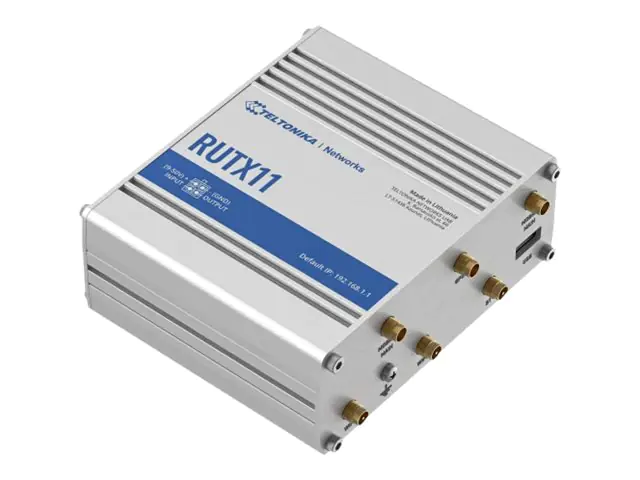 Teltonika RUTX11 - Wireless Router - WWAN - 4-Port-Switch - 1GbE - Wi-Fi 5 - Bluetooth - Dual-Band - 3G, 4G - an DIN-Schiene montierbar