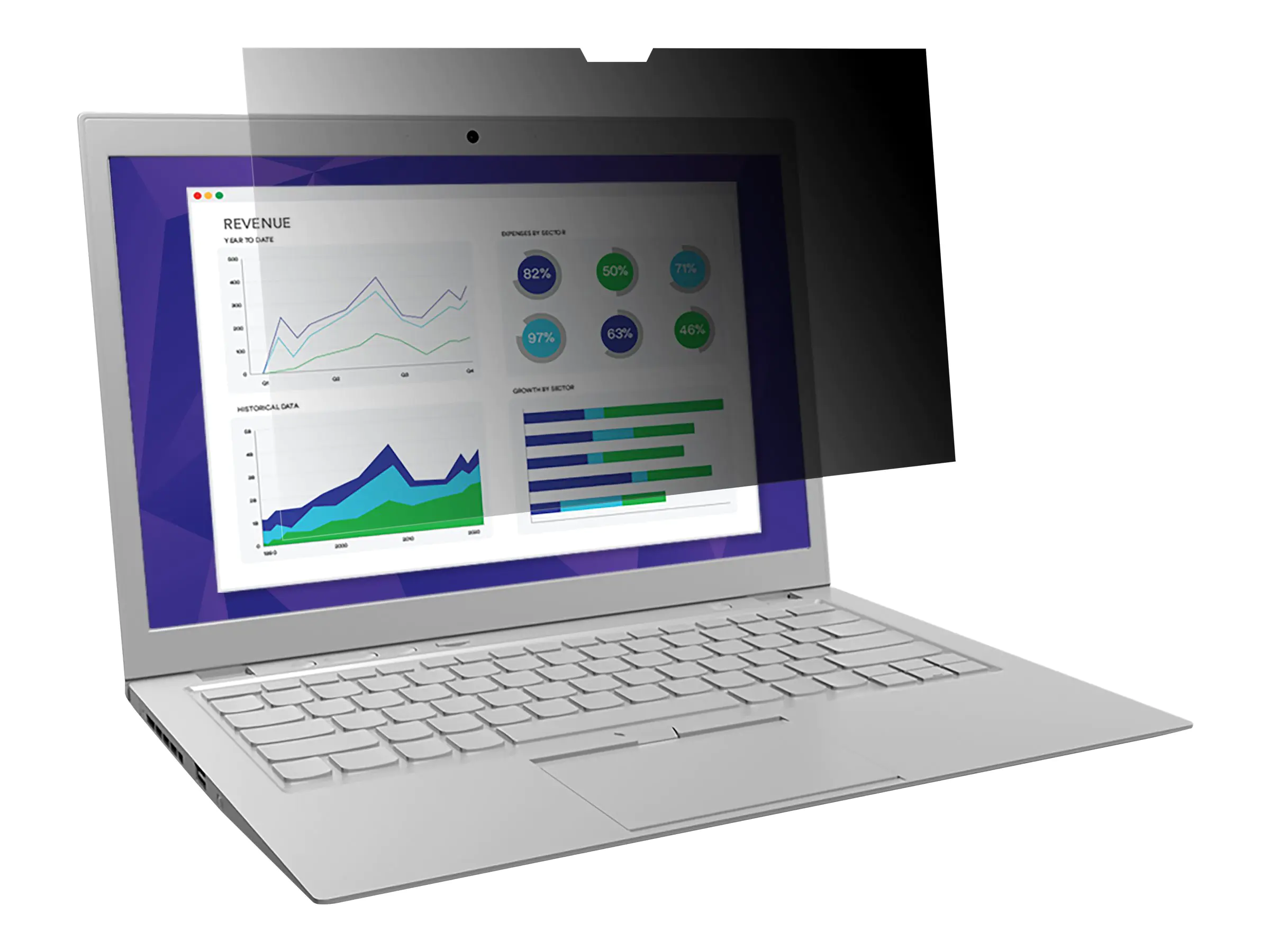 3M Blickschutzfilter für Notebook - entfernbar 35.6 cm (14" edge-to-edge wide) - 7100207875