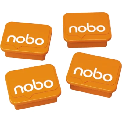 Nobo Magnet 1905327 18x22mm orange 4 St./Pack. Nobo Magnet 1905327 18x22mm orange 4 St./Pack.