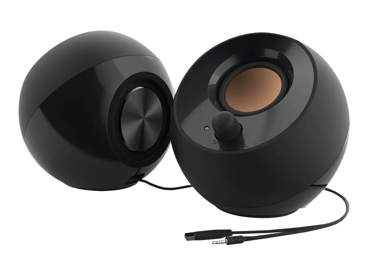 Creative Pebble V2 - Lautsprecher - für PC - 8 Watt (Gesamt) - Schwarz