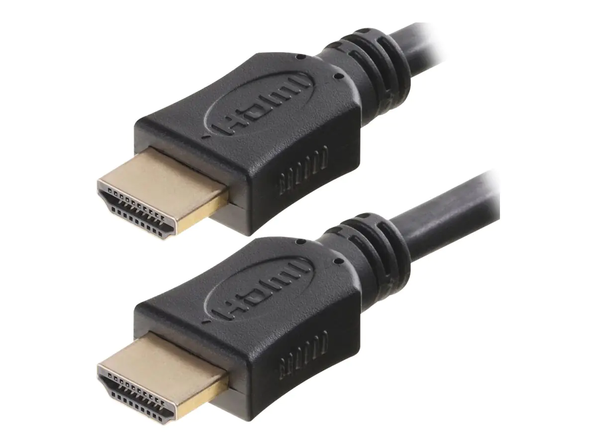 Helos - HDMI mit Ethernetkabel - HDMI (M) bis HDMI (M) - 1 m - Schwarz
