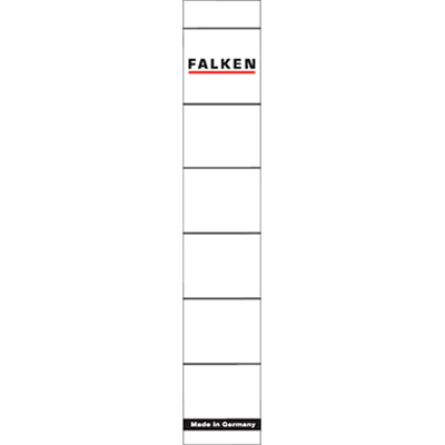Falken Ordnerrückenschild 80039639 schmal/kurz weiß 10 St./Pack. Falken Ordnerrückenschild 80039639 schmal/kurz weiß 10 St./Pack.