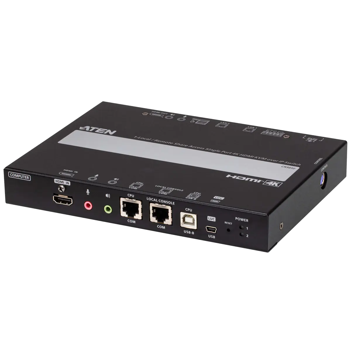ATEN CN9850 - KVM-Switch - remote shared access single port, 4K, HDMI