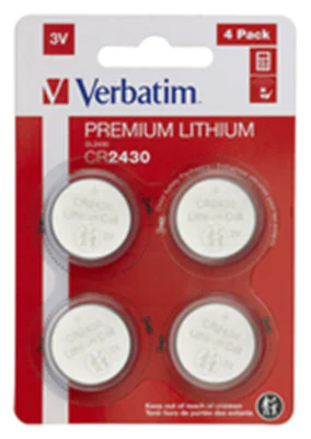 Verbatim - Batterie 4 x CR2430 - Li