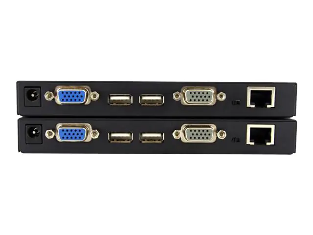StarTech USB VGA KVM Verlängerung bis zu 300m - KVM extender über Cat5 UTP Netzwerkkabel 2x VGA Buchse, 4xUSB Stecker - UXGA 1600x1200 - KVM-Extender - über CAT 5/5e - bis zu 300 m - für P/N: IM12D1500P, SV1631DUSBUK, SV831DUSBUK, SVA12M2NEUA, SVA12M5NA,