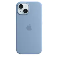 Apple - Hintere Abdeckung für Mobiltelefon - kompatibel mit MagSafe - Silikon - Winter Blue - für iPhone 15