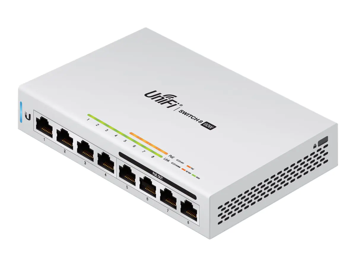 Ubiquiti UniFi Switch US-8-60W - Switch - managed - 4 x 10/100/1000 + 4 x 10/100/1000 (PoE)