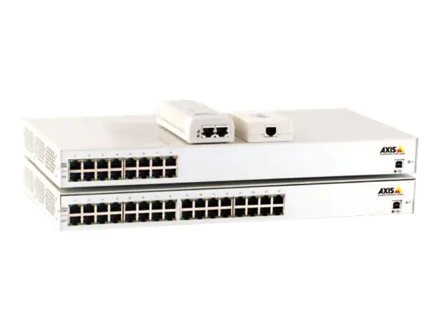 AXIS T8120 Midspan 15 W 1-port - Power Injector - Wechselstrom 100-240 V - 15 Watt (Packung mit 10) - für AXIS C1410, D3110, M3067, M4215, M4328, P1385, P1455, Q1656, Q1951, W400; M42 Series