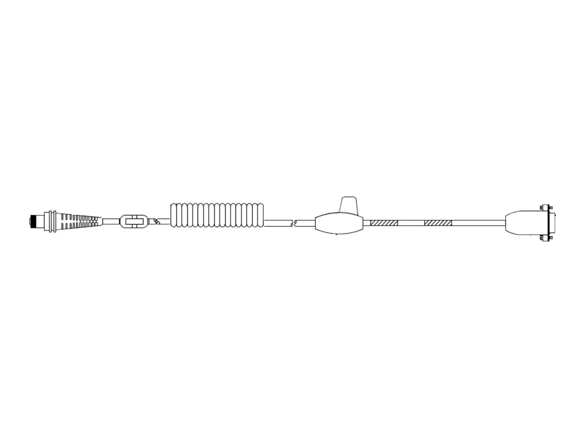 Honeywell - Kabel seriell - DB-9 (W) - 5 V - 5 m - gewickelt - Schwarz - für Thor VM1A