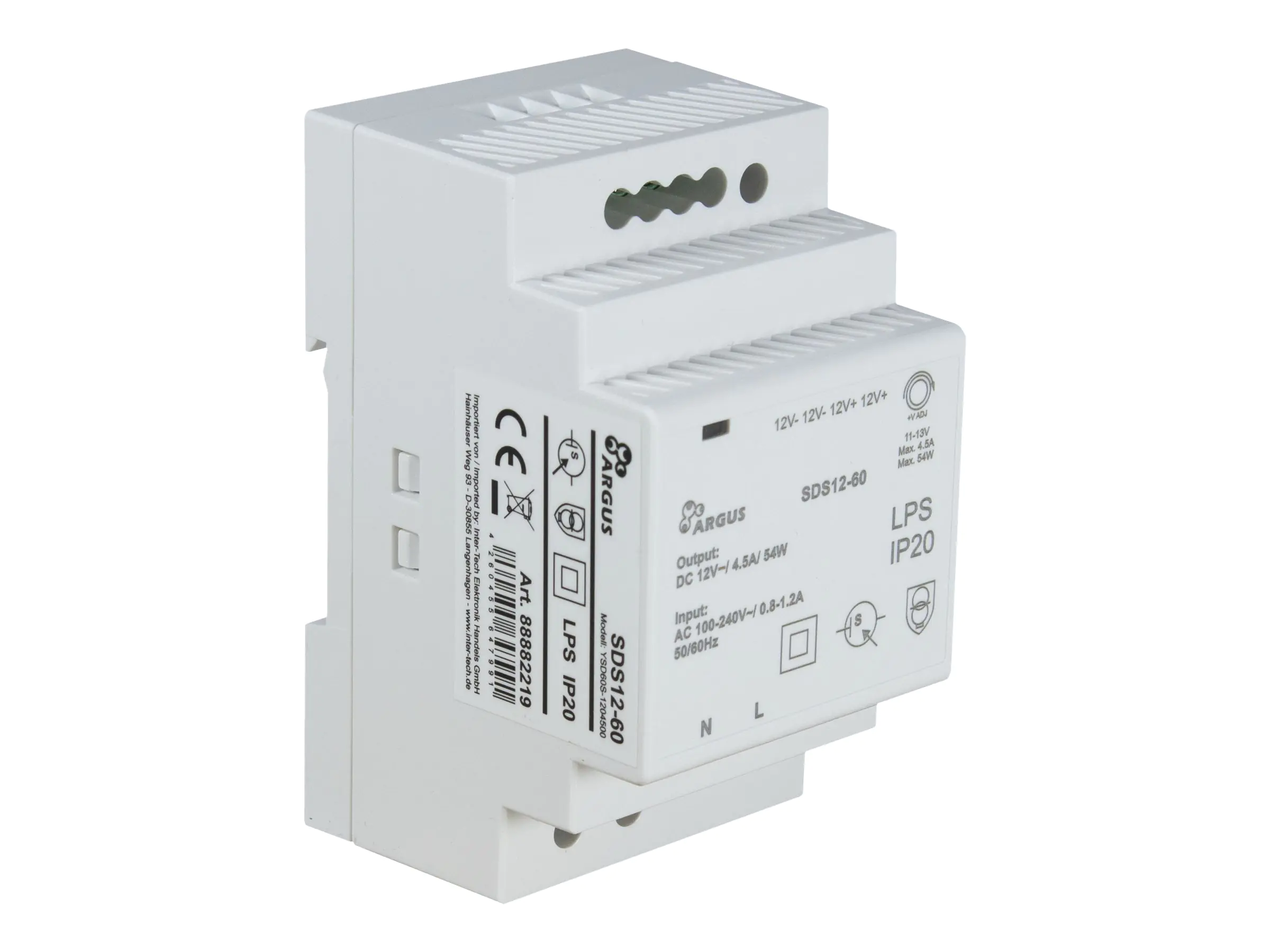 Argus SDS12-60 - Netzteil - Wechselstrom 100-240 V - 54 Watt