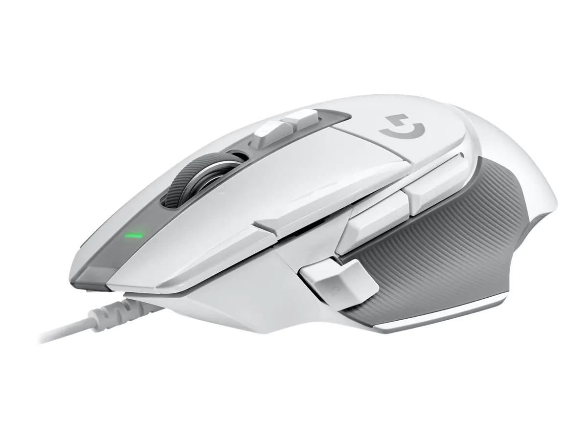 Logitech G G502 X - Maus - optisch - kabelgebunden - USB - weiß