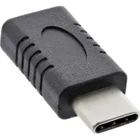 InLine - USB-Adapter - 24 pin USB-C (M) zu 24 pin USB-C (W) - USB 3.2 Gen 2 - 3 A - unterstützt Stromversorgung - Schwarz InLine - USB-Adapter - 24 pin USB-C (M) zu 24 pin USB-C (W) - USB 3.2 Gen 2 - 3 A - unterstützt Stromversorgung - Schwarz