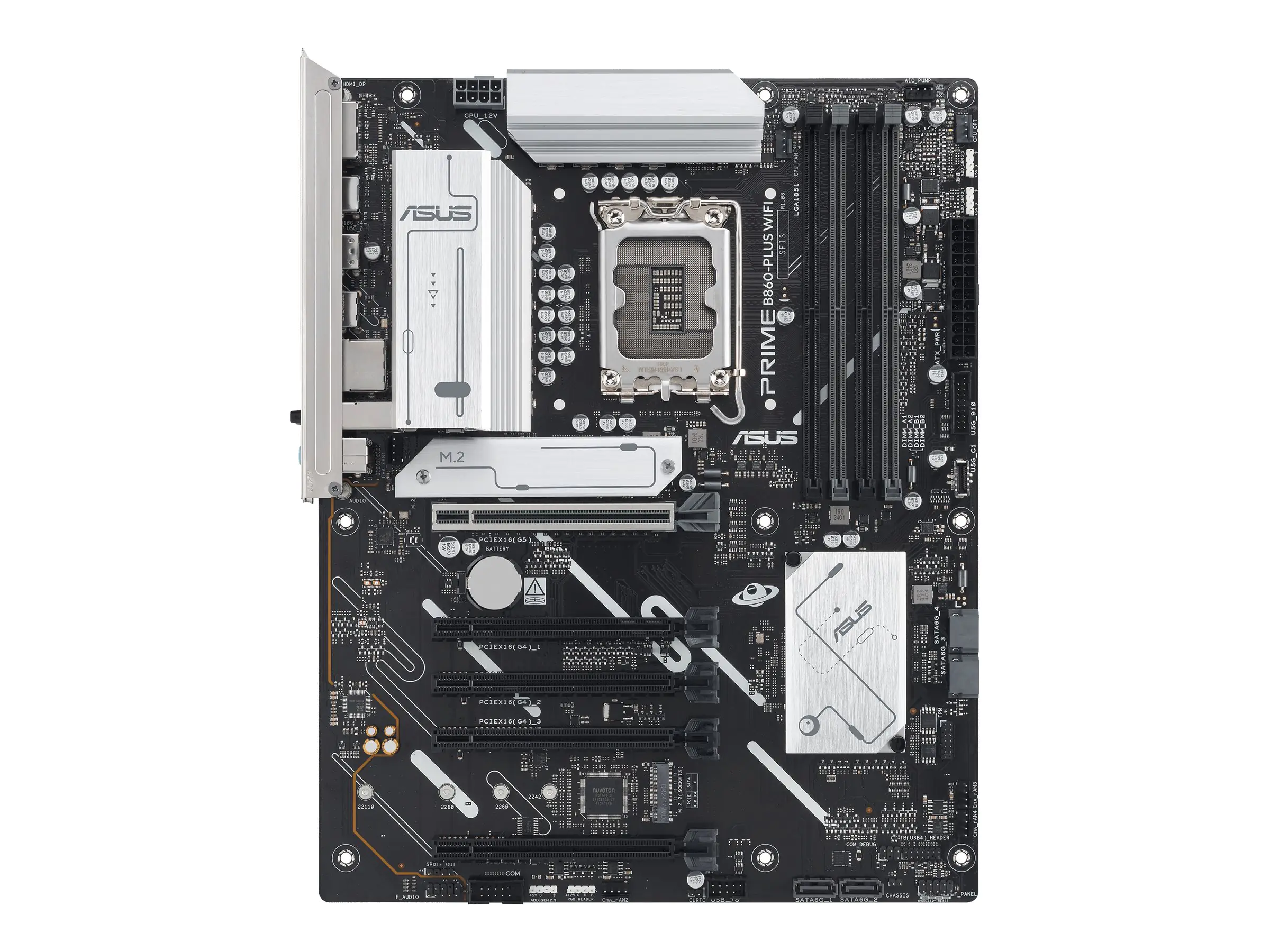 ASUS PRIME B860-PLUS-CSM - Motherboard - ATX - LGA1851-Sockel - B860 Chipsatz - USB-C 3.2 Gen 2x2, USB 3.2 Gen 2, USB 3.2 Gen 1, USB-C 3.2 Gen 1 - 2.5 Gigabit LAN - Onboard-Grafik (CPU erforderlich) - HD Audio (8-Kanal) - ASUS Corporate Stable Model (CSM)