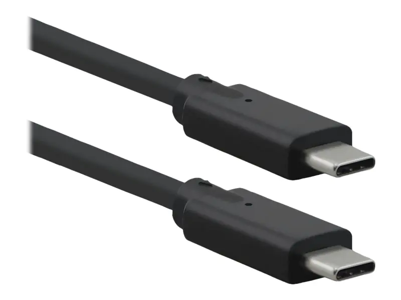 Roline - USB-Kabel - 24 pin USB-C (M) umkehrbar zu 24 pin USB-C (M) umkehrbar - USB 3.2 Gen 2 - 20 V - 5 A - 1 m - mattschwarz