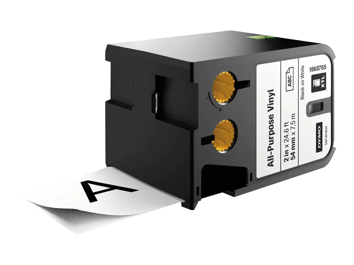 Dymo XTL - Vinyl - Schwarz auf Weiß - Rolle (5,4 cm x 7,5 m) 1868755