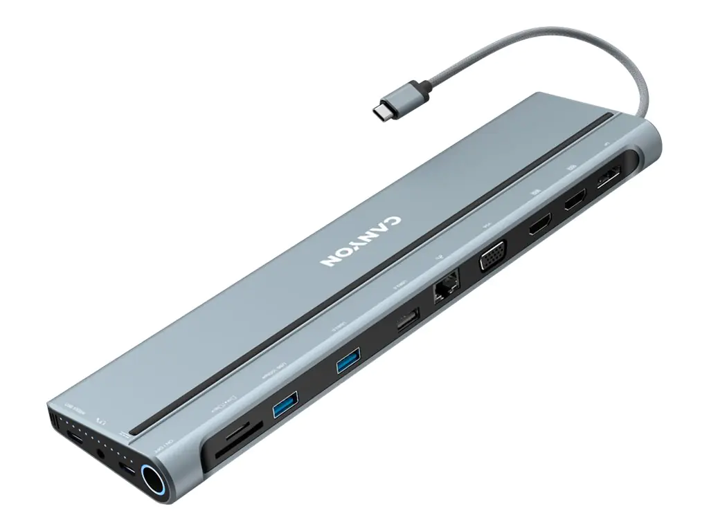 Canyon - Dockingstation - USB-C - VGA, HDMI, DP - 1GbE
