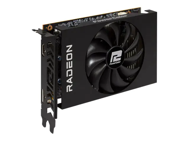 PowerColor Radeon RX 6400 ITX - Grafikkarten - Radeon RX 6400 - 4 GB GDDR6 - PCIe 4.0 - HDMI, DisplayPort