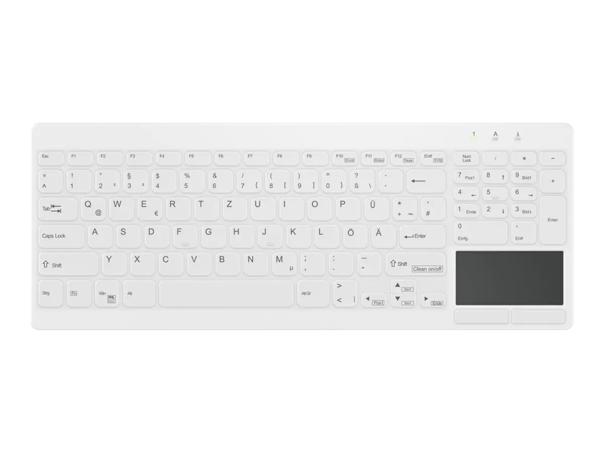 Active Key Cherry AK-C7412F-GFUS-W/GE - IP68 vollversiegelt - Touchpad - weiss - Tastatur