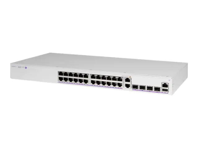 Alcatel-Lucent OmniSwitch 6360-P24 - Switch - L3 - managed - 24 x 10/100/1000 (PoE+) + 2 x 10/100/1000 + 2 x 10 Gigabit SFP+ (Uplink) - an Rack montierbar - PoE+ (180 W)